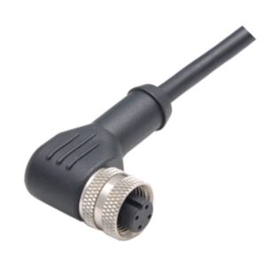 Conector M12 4 pines cable 2M 90°