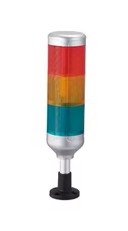 Torre baliza 70mm 3 colores+buzzer 24V CM7-RYG24J-TW-A26