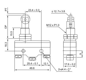 Micro switch pulsador rodillo CM-1308
