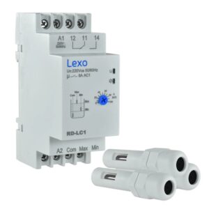 Rele Nivel 220VAC 5-100Kohm 1C/O RD-LC1 (INCLUYE ELECTRODO)